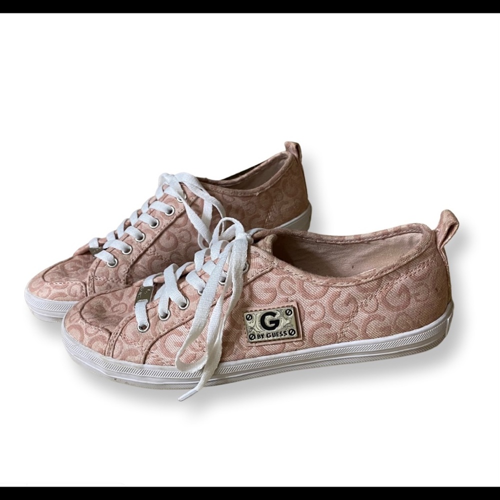 Guess Pink / Nude G logo sneakers 7.5